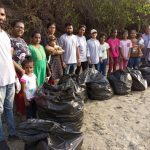 Cleaning drive at Ashvem beach