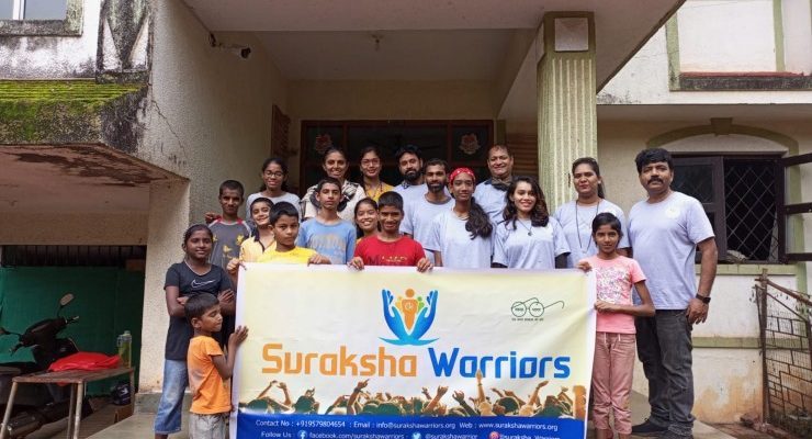 Bringing smiles on faces of orphanage childrens by Suraksha Warriors