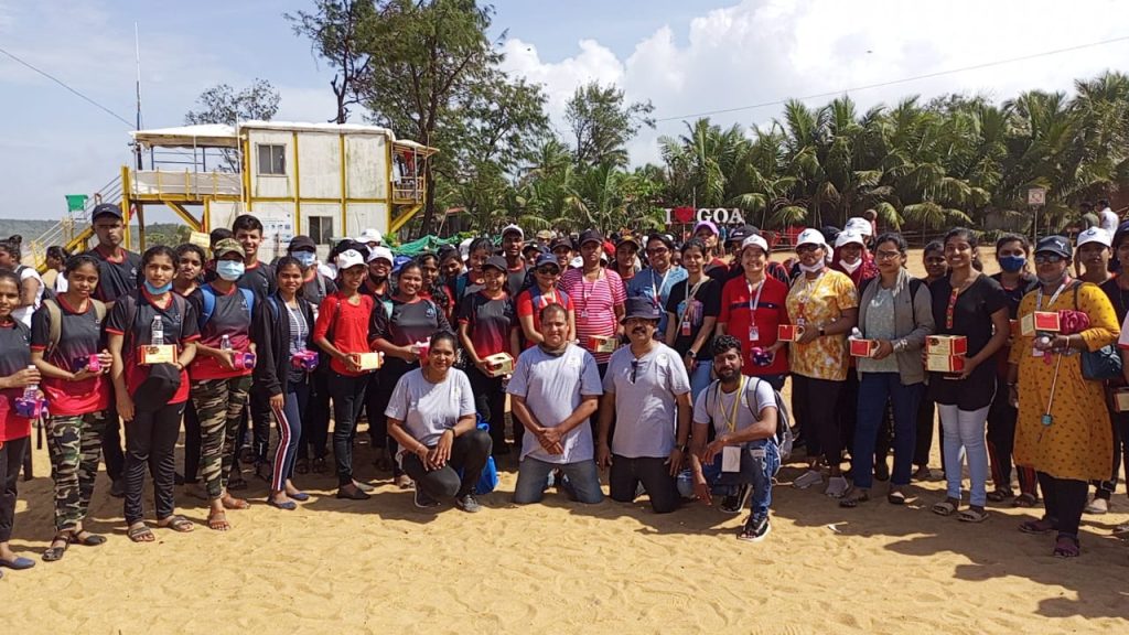 We Suraksha Warriors Today participated in international coastal clean up drive