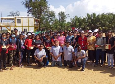 We Suraksha Warriors Today participated in international coastal clean up drive