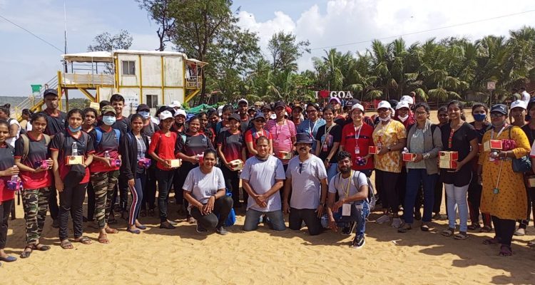 We Suraksha Warriors Today participated in international coastal clean up drive