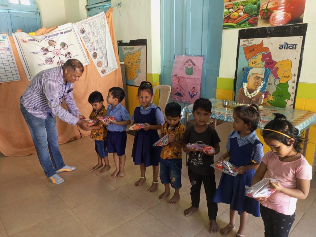 Suraksha warriors team celebrated children's day at gvt primary school