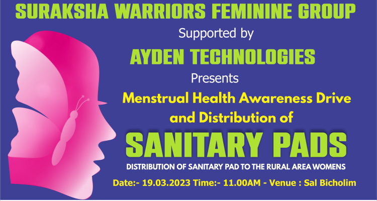 Menstrual Health Awareness March 19th, 2023 at Sal Bicholim