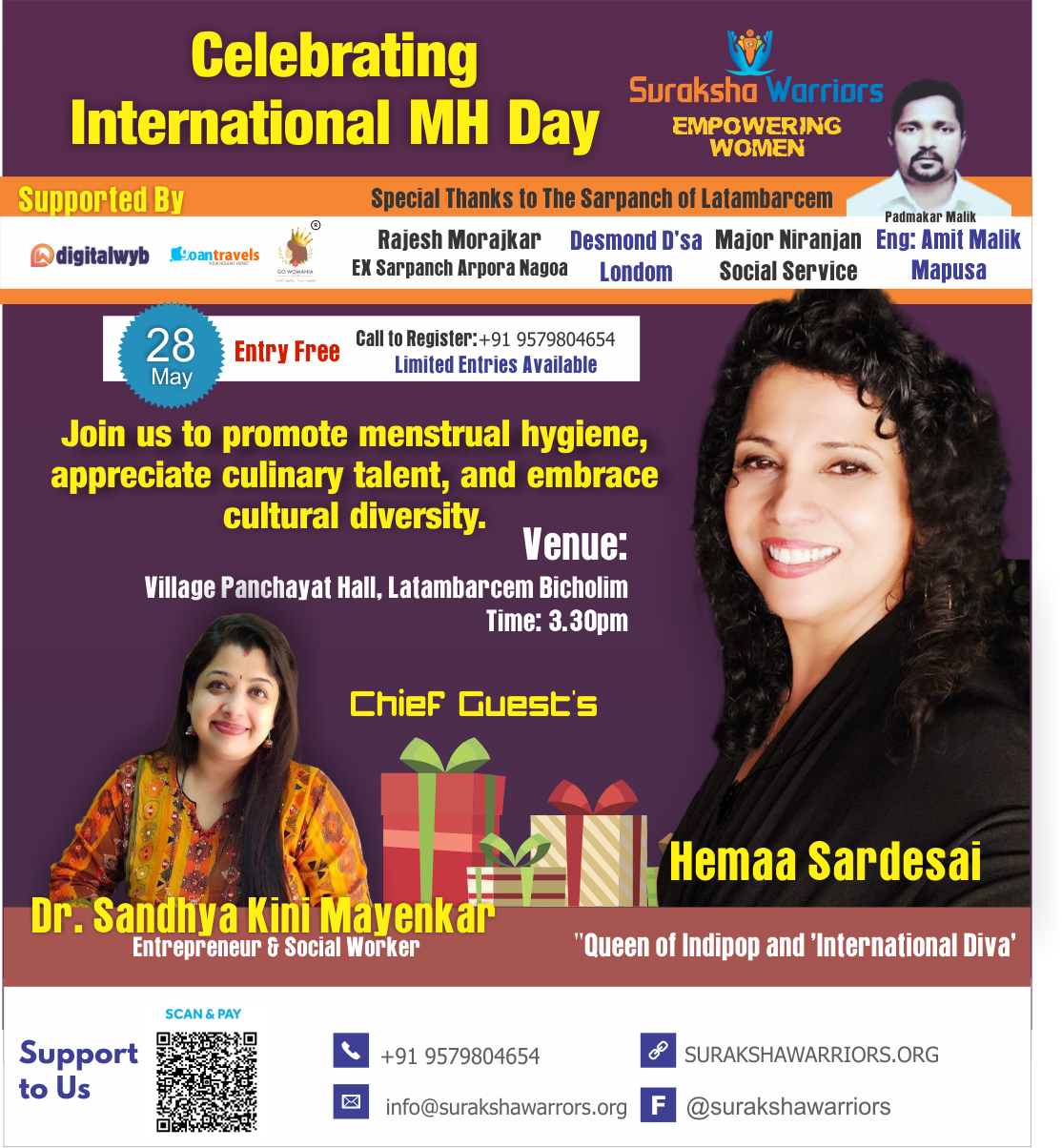 Join us for a Remarkable Celebration of International Menstrual Hygiene Day!