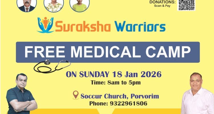 Free Medical Camp at Soccur Church, Porvorim
